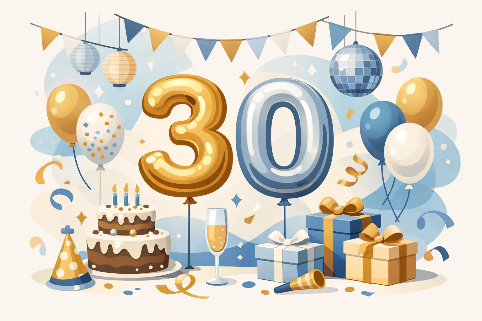 Birthday Party Decorations 30th Ideas