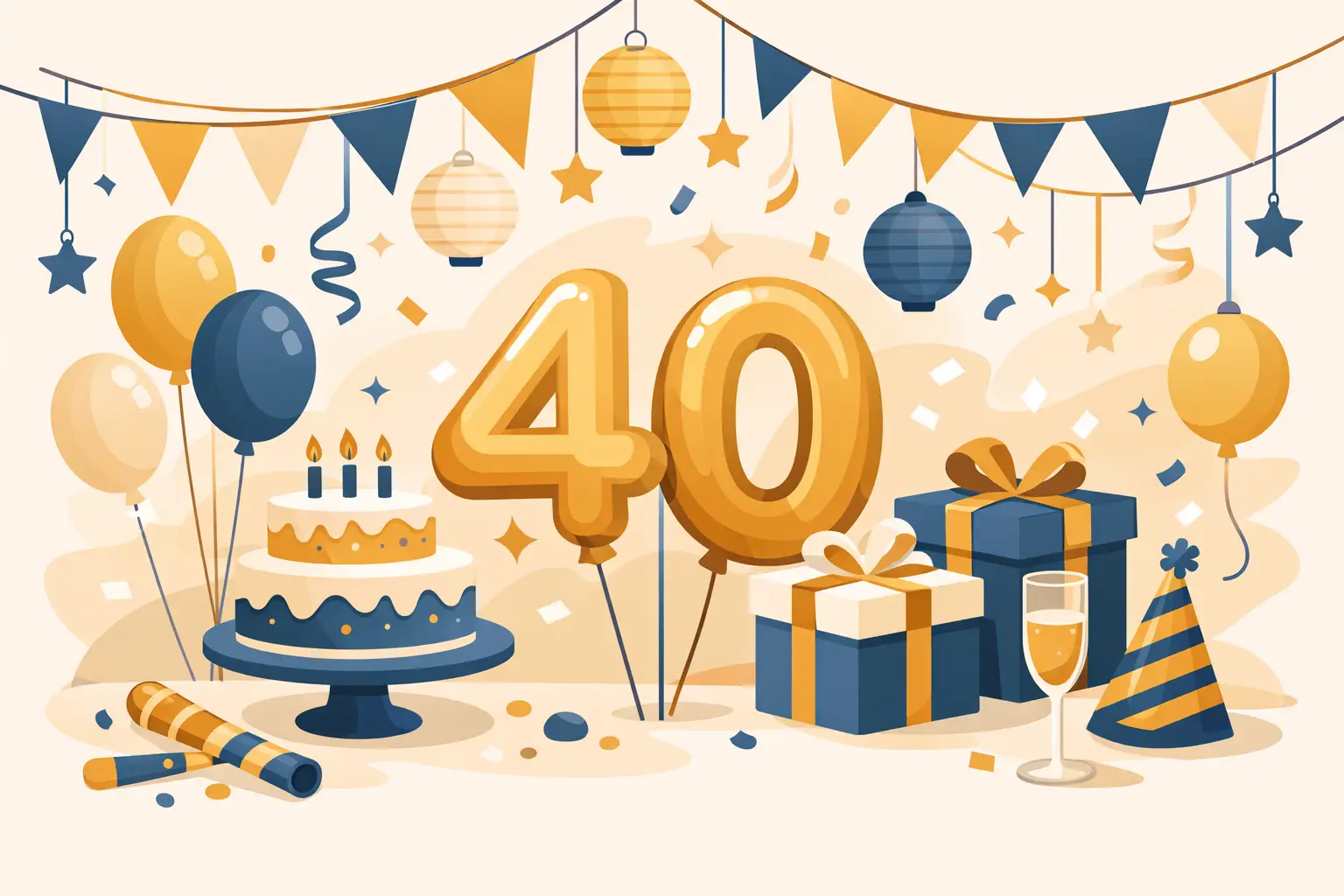 Birthday Party Decorations 40th Ideas