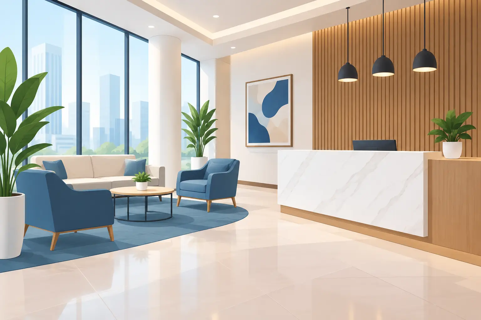 Corporate Lobby Decor Example Ideas That Welcome