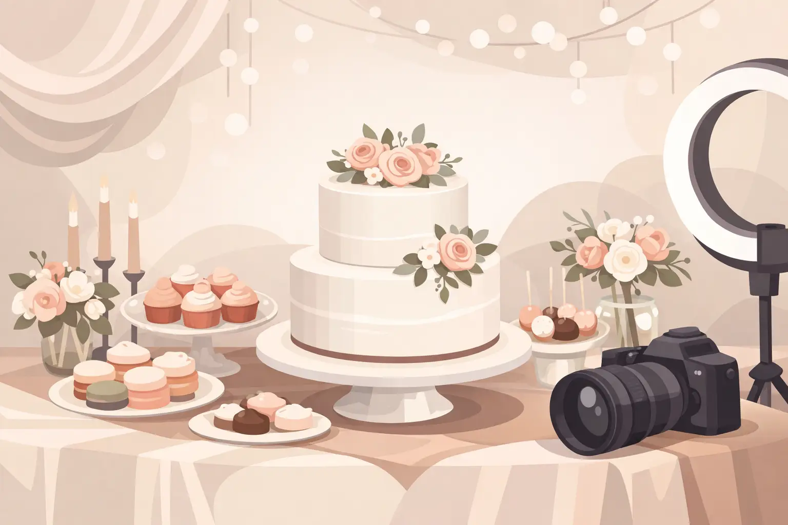 How to Decorate Cake Table for Beautiful Photos